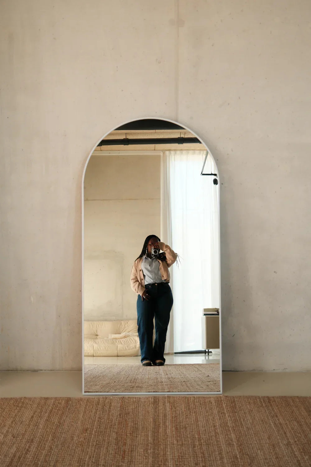Luna Arched Full Length Mirror – 160 x 80 cm