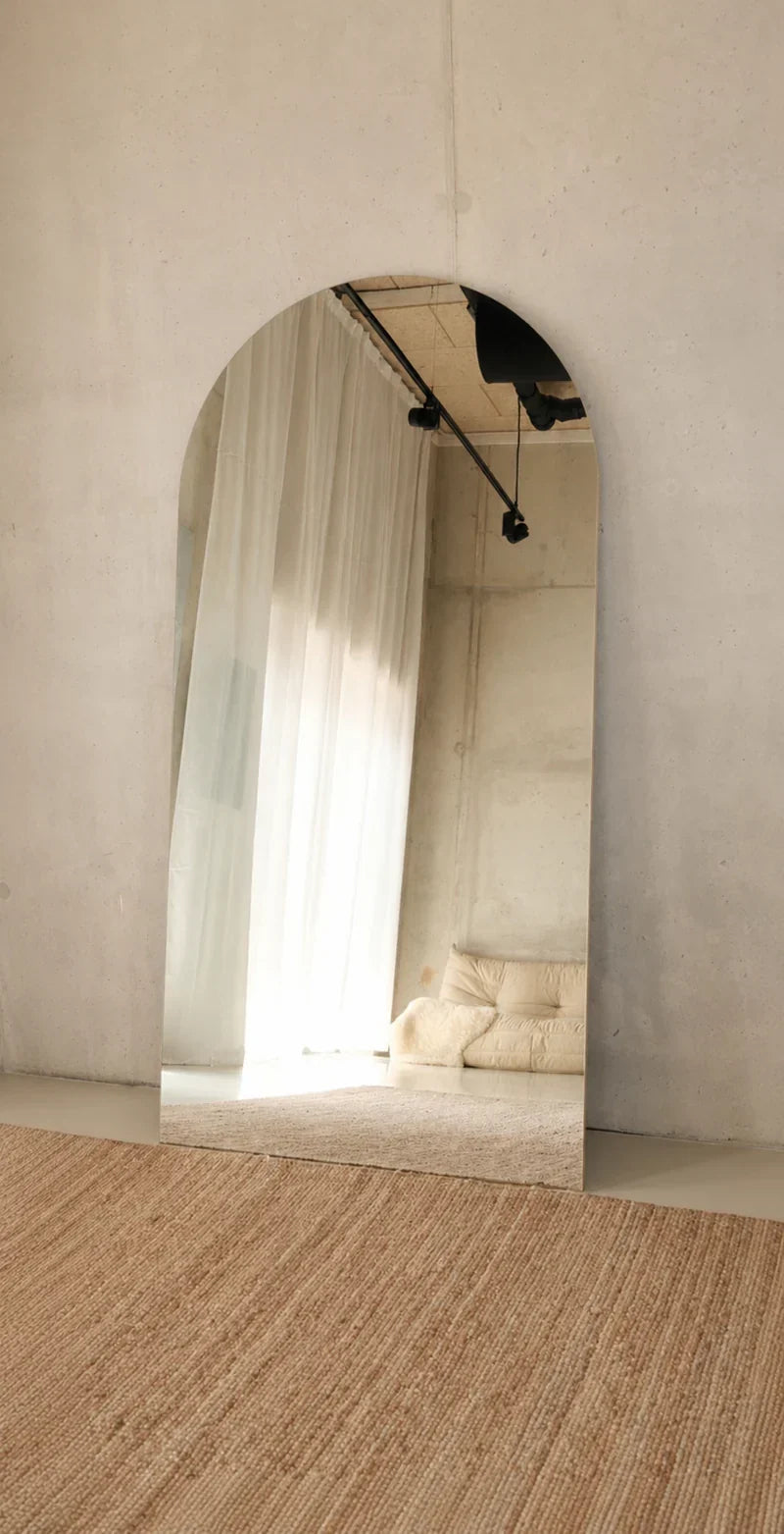 Luna Frameless Arched Full Length Mirror – 200 x 100 cm