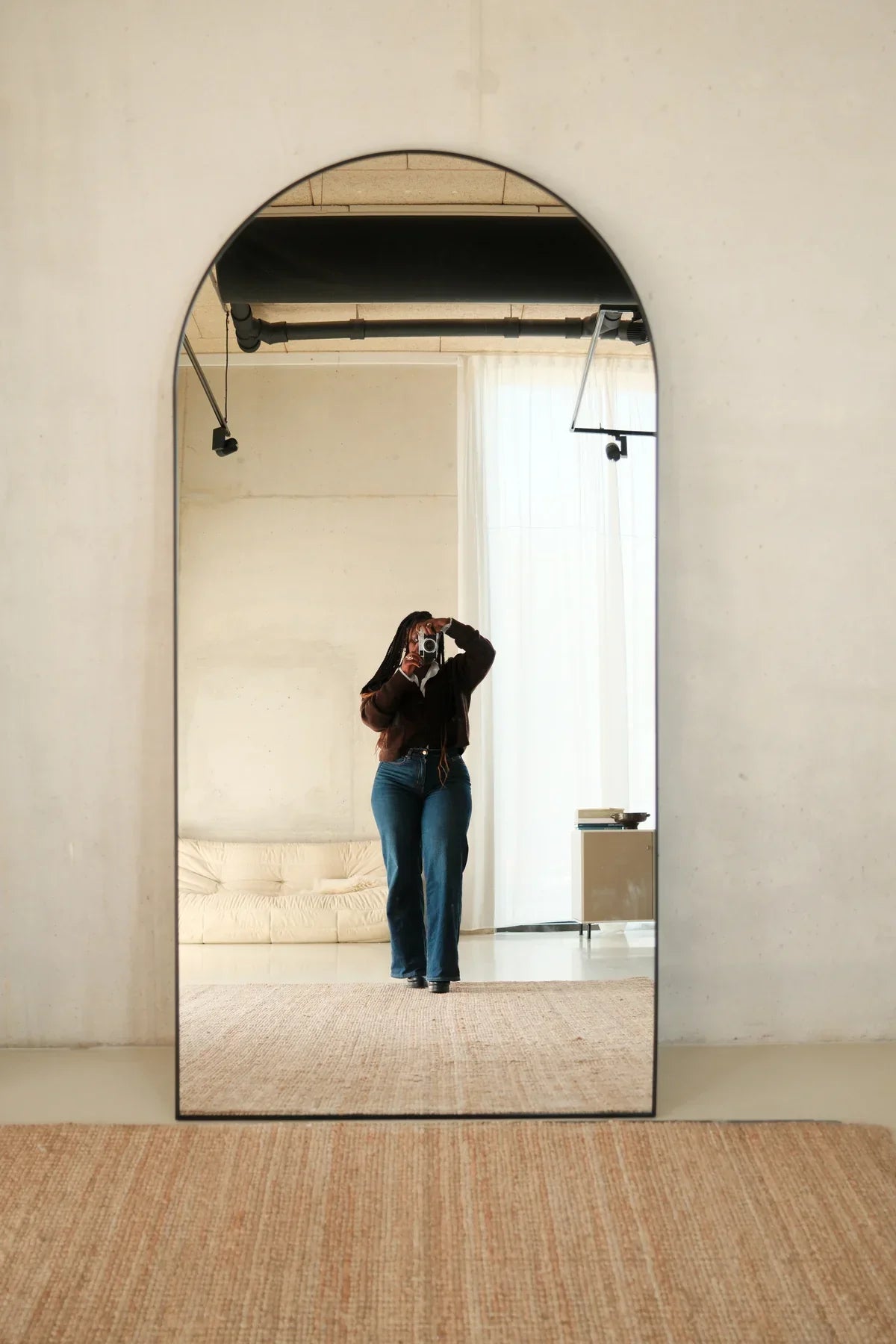 Luna Arched Full Length Mirror – 200 x 100 cm