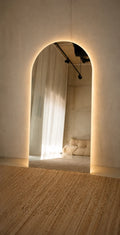 Luna Arched Full Length Mirror with LED Lighting – 200 x 100 cm