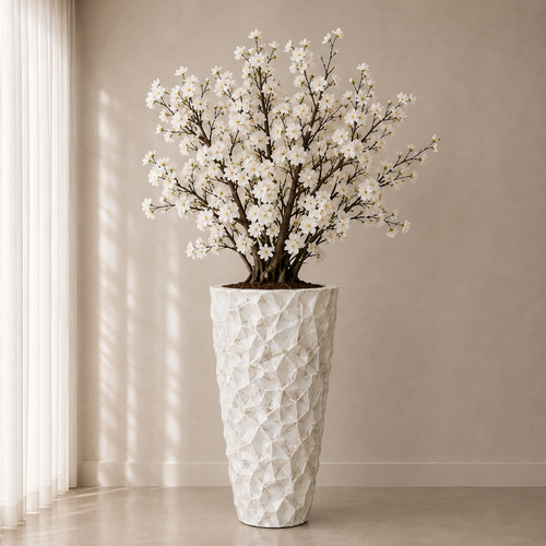 Handcrafted Shell Vase with Decorative Branches Included – Limited Edition